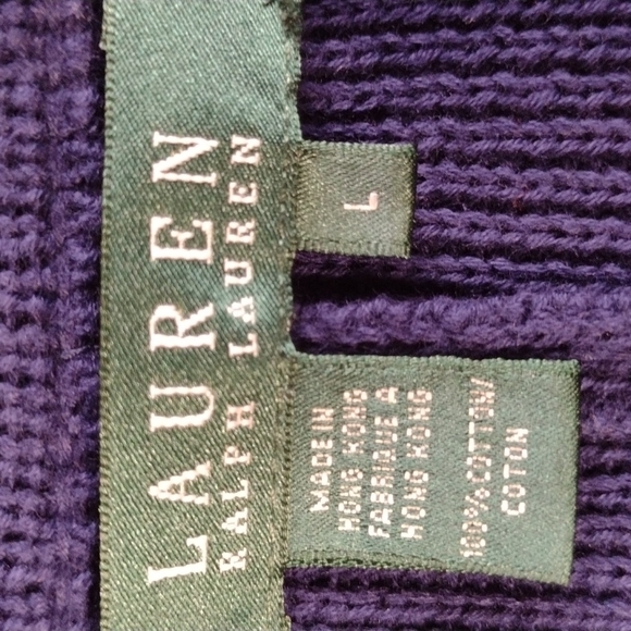 Ralph Lauren knit cotton double-breasted jacket L - Picture 4 of 5
